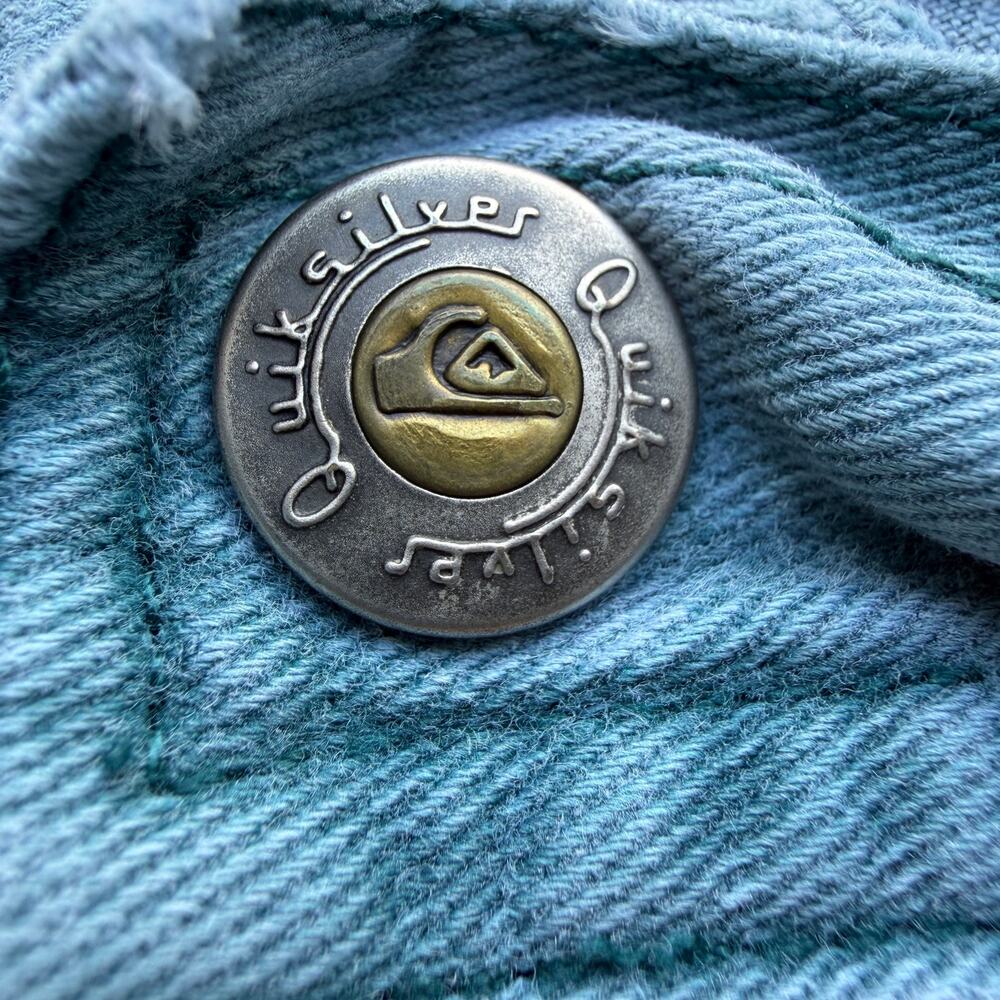 Vintage 90s Quiksilver Surfwear Denim Shorts Fade Wash 28